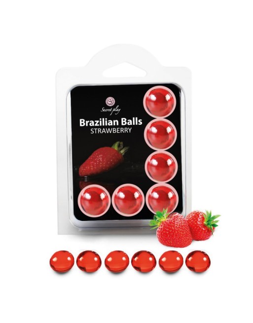 6 Brazilian Balls Fraise 3386-7 6 Brazilian Balls Fraise 3386-7