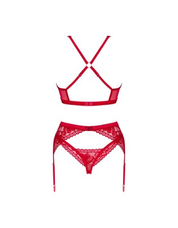 Lacelove ensemble 3 pièces - Rouge