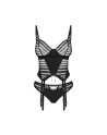 Lune Bellis corset et string - Noirs