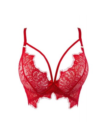 V-9581 Semi-corset - Rouge