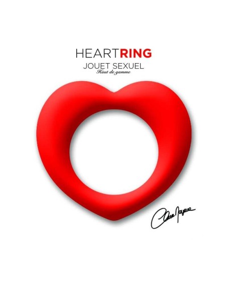 Heart ring - Anneau a effet retardant - Rouge